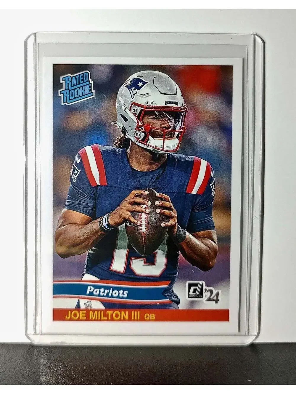 Joe Milton III Rookie 2024 Panini Rated Rookie Retro NFL #45 Patriots 1 of 890